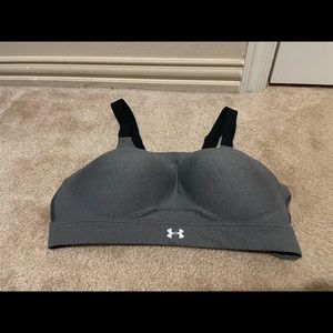 Women's Gray and Black Underarmour Sports Bra 36D